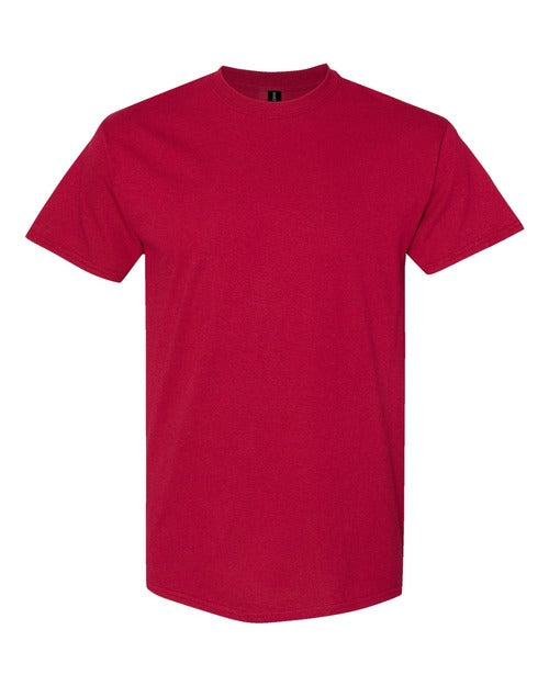 Gildan 5000 Maglietta Uomo E Donna Manica Corta - Cotone Pesante, Colore Light Pink, Taglia Medium - T-Shirt Base Per Stampa E Uso Quotidiano