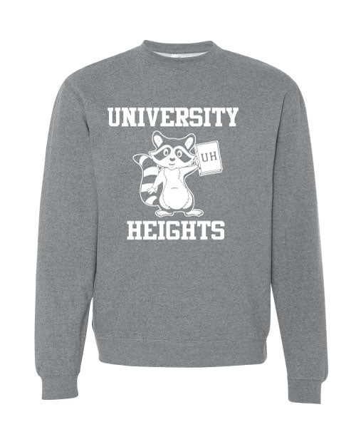 UH Crewneck Sweatshirt Thread Wolf Screen Printing Embroidery